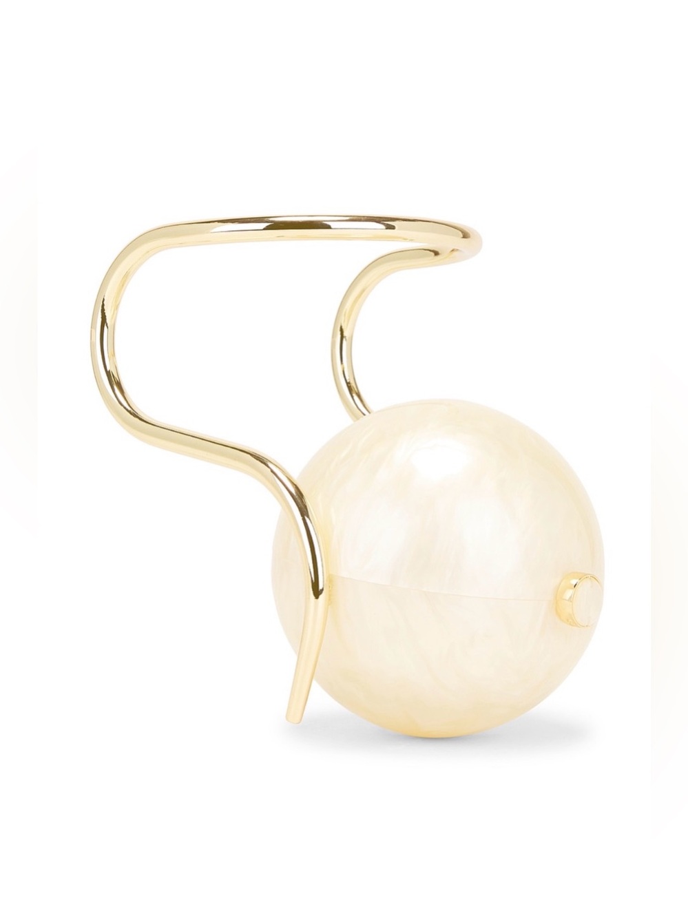 NWB Cult Gaia Pearl Top Handle Bag in Ivory